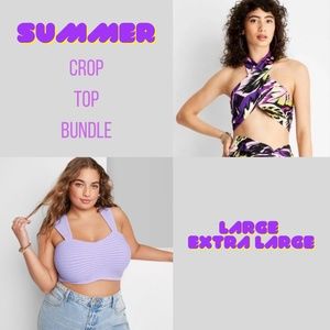 Future Collective/Wild Fable Summer Crop Top Bundle